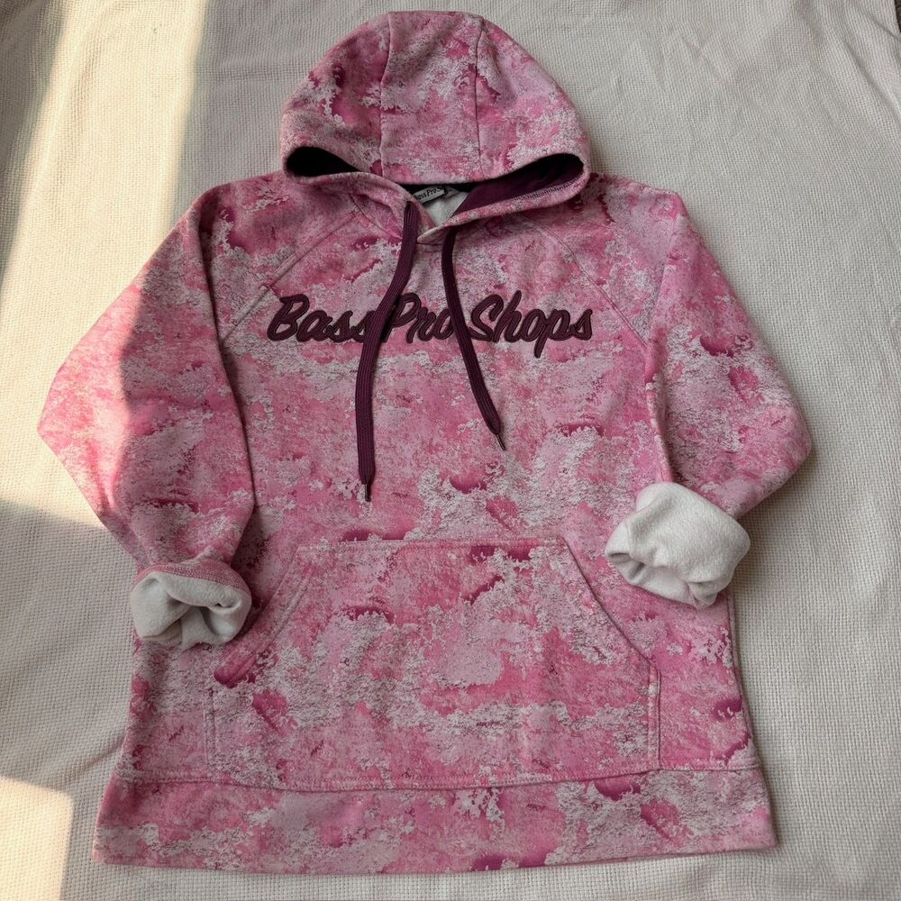 Bass Pro Shops Pink Camo Pullover Hoodie|outdoors hunting fishing